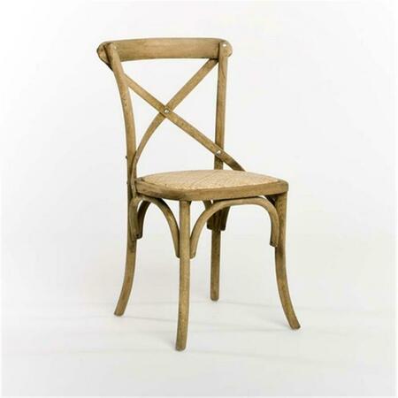 D2D TECHNOLOGIES Parisienne Cafe Chair- Natural Rattan - 19.5 x 35 x 20 in. D23286779